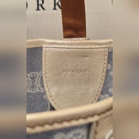 Celine Macadam Triomphe tote PVC/Leather& Pochette Early 2000s excellent cond - Picture 7 of 15